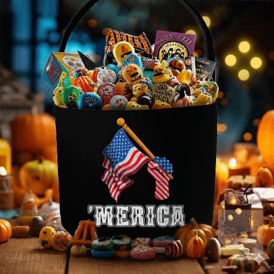 Patriotism Merica Pride US Patriots USA Fan Fabric Baskets