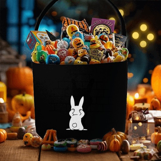 Rabbit Hand Shadow Rock And Roll Bunny Fabric Baskets