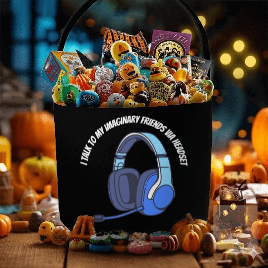 Gamer Imaginary Friends Fabric Baskets