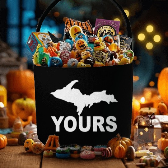 Up Yours Upper Peninsula Yooper Humor Fabric Baskets