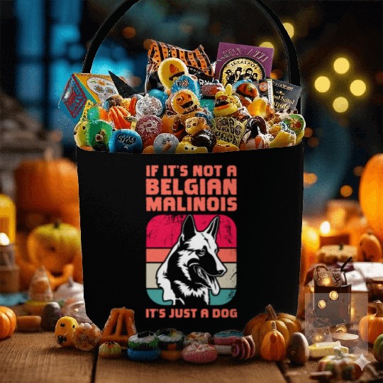 If It's Not A Belgian Malinois Retro Vintage Fabric Baskets