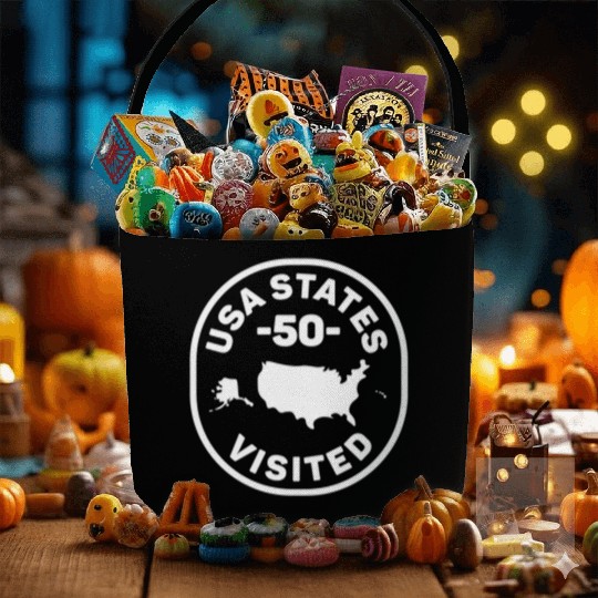All 50 Us States Visited Fabric Baskets