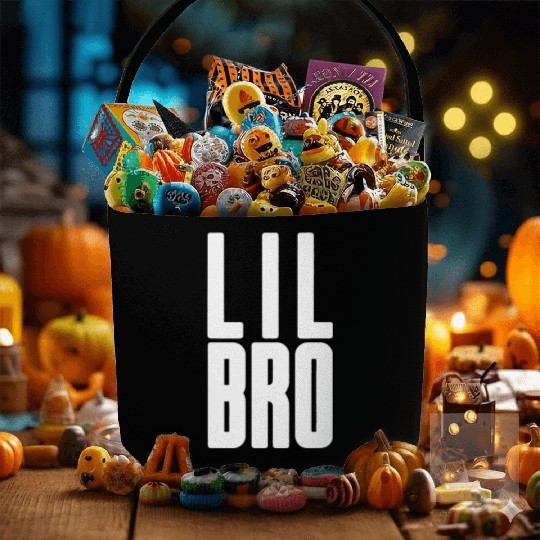 Lil Bro - Siblings Men Kids Adult Fraternity Littl Fabric Baskets