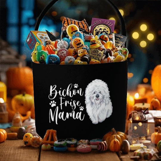 Bichon Frise Mama Fabric Baskets