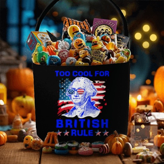 George Washington Too cool for British Rule US Fabric Baskets