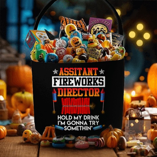 Independence Day Assistant Fireworks Director USA Fabric Baskets
