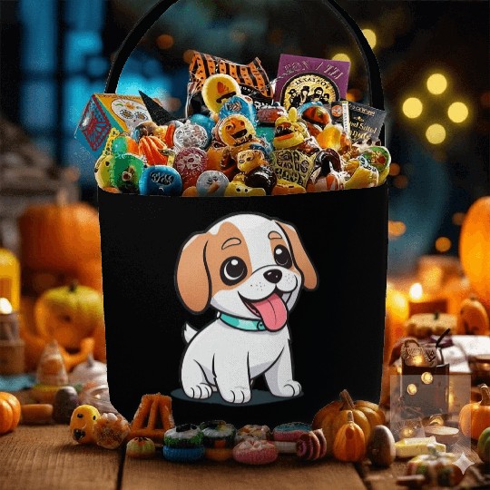 Cute Puppy Fabric Baskets