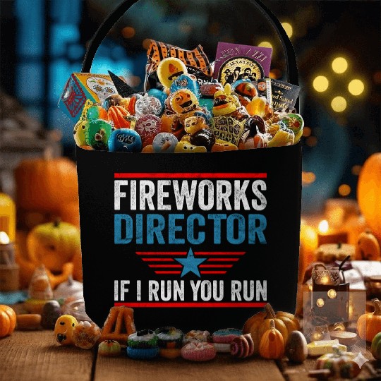 Fireworks Director If I Run 4th Of July Fabric Baskets
