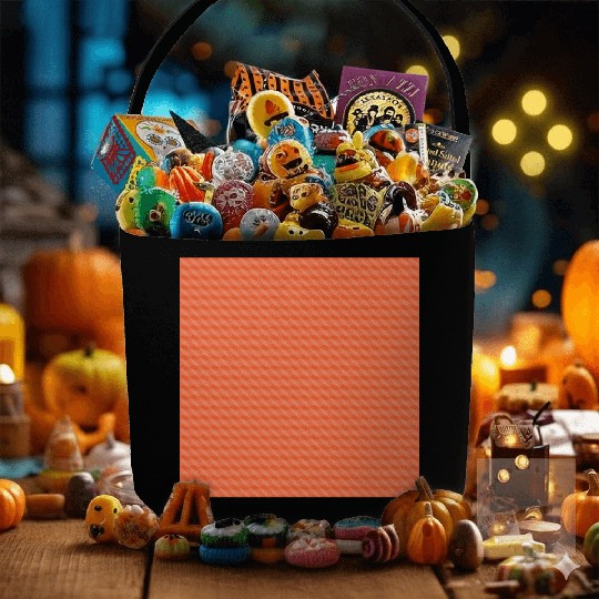 Retro Orange Geometric Pattern Fabric Baskets