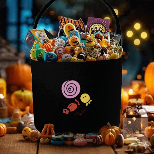 Witch Way To The Candy Spooky Halloween Fabric Baskets