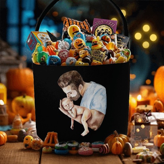 Father's Day Reflections - Heartwarming Art Fabric Baskets