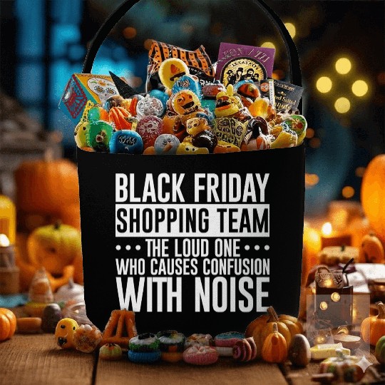 Black Friday Shopping Team 1 Fabric Baskets