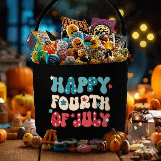 Happy Fourth Of July, Independence Day Fabric Baskets