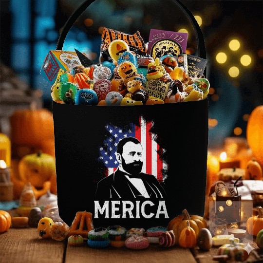 Merica USA Presidents America Fan USA Party Fabric Baskets