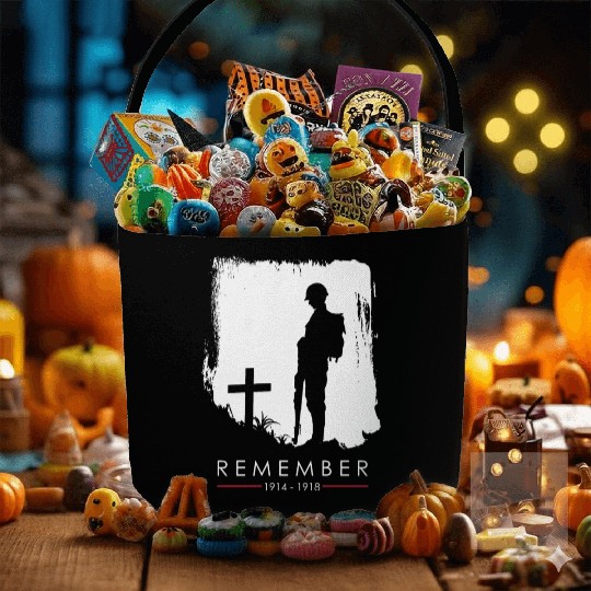 Remember 1914 - 1918 WW1 Veteran Fabric Baskets