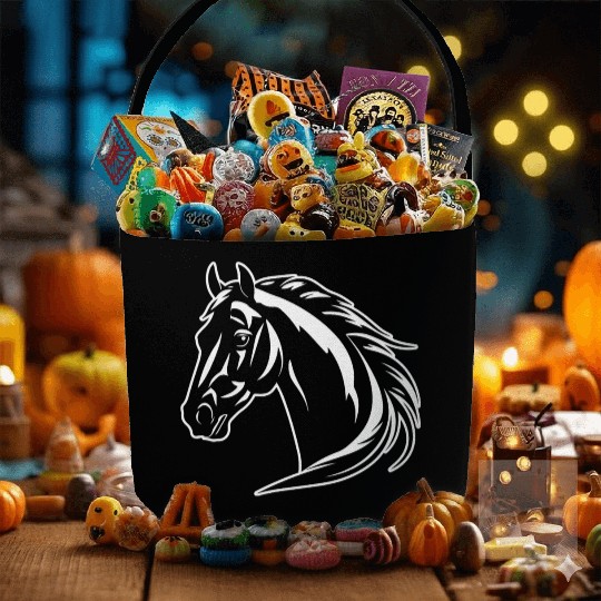 Horse Equine Pony Fabric Baskets