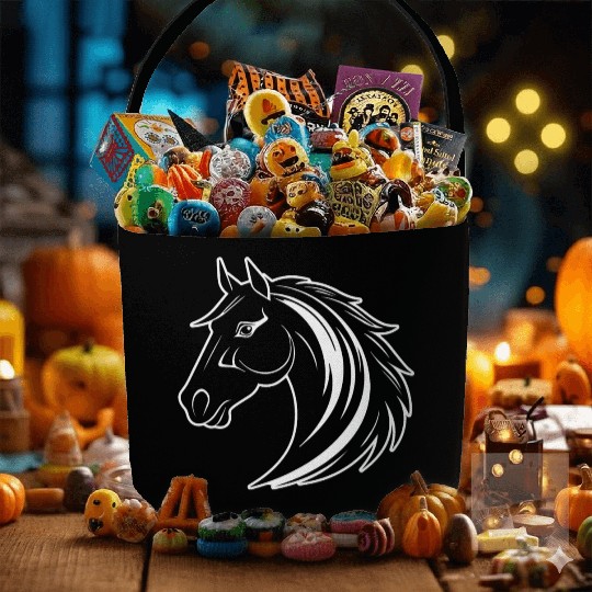 Horse Equine Pony Fabric Baskets