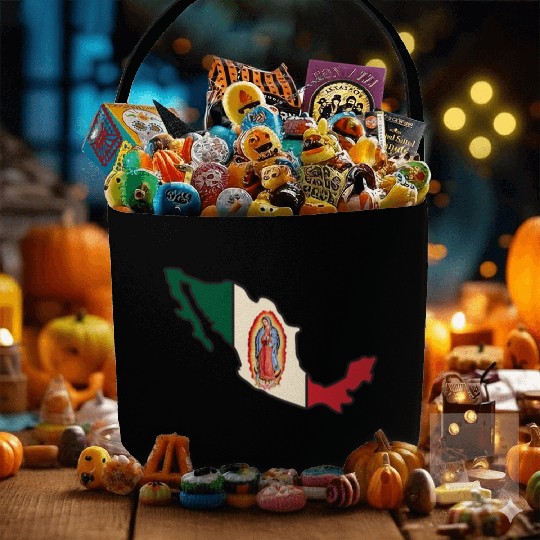 Our Lady Of Guadalupe Virgin Mary Fabric Baskets