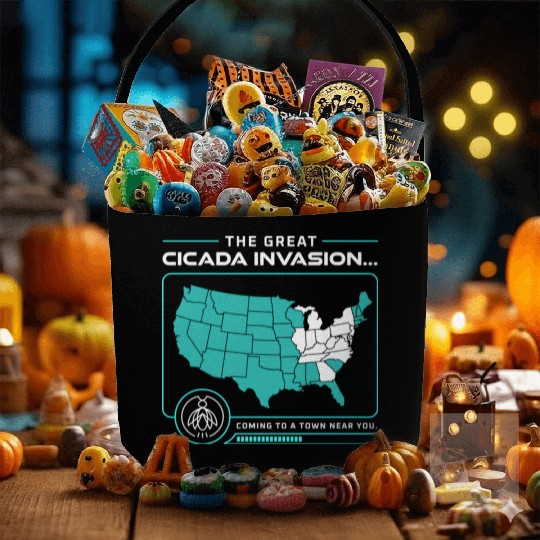 Cicada Invasion Coming To These States In Us Map Fabric Baskets