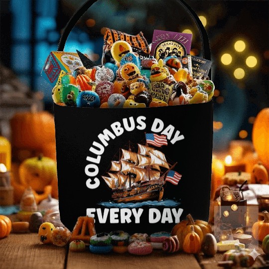 Christopher Columbus Italian American Columbus Day Fabric Baskets