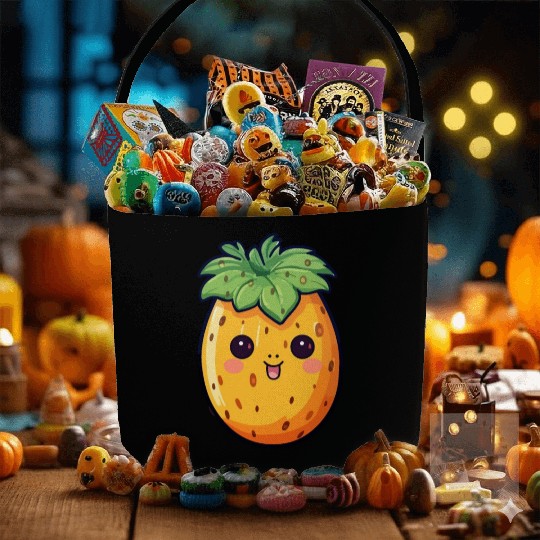 Papaya kawaii Fabric Baskets