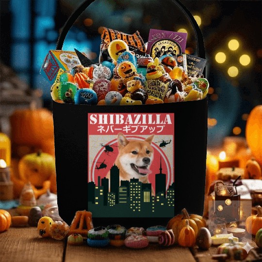 Dog Shiba Inu Shibazilla Movie Fabric Baskets