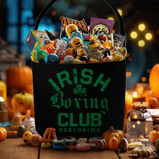Irish Boxing Club Boston Massachusetts Fabric Baskets