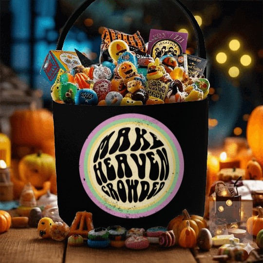 Bible Verse Make Heaven Crowded Faith In Jesus Fabric Baskets