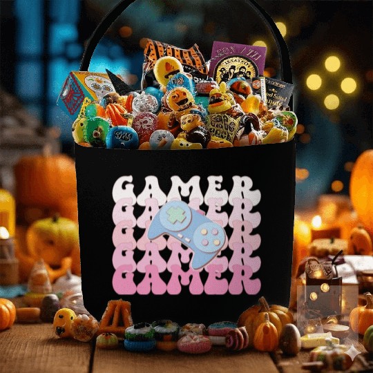 Gamer, Happy Game Day Fabric Baskets