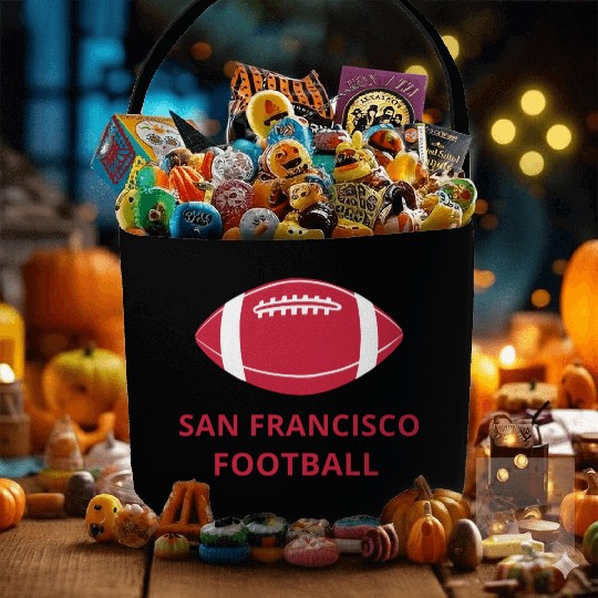 San Francisco Football Fabric Baskets