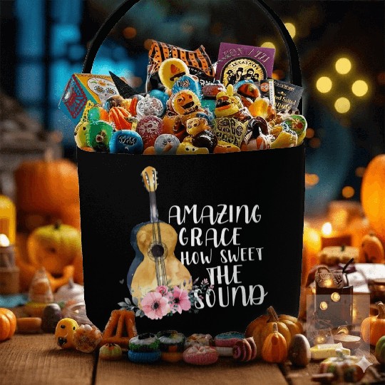 Amazing Grace How Sweet The Sound Fabric Baskets