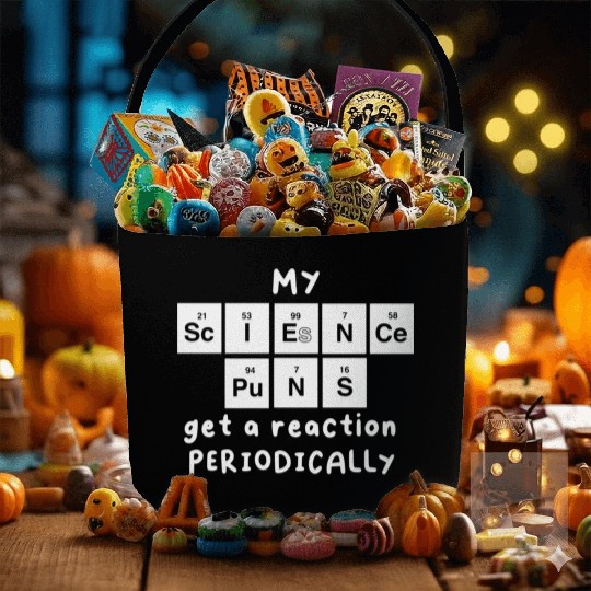 Science Puns Fabric Baskets