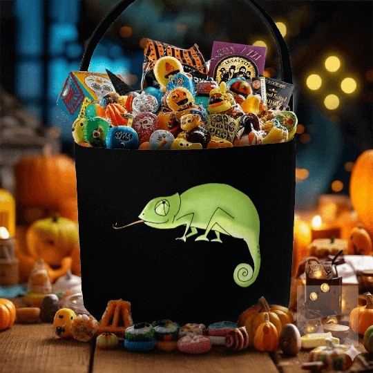 Green Chameleon Fabric Baskets