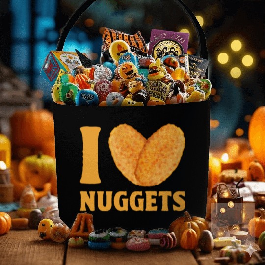 I Love Chicken Nuggets Fabric Baskets