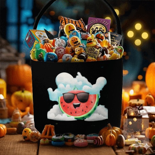 Cute Watermelon Party Summer Melon Fruit Fabric Baskets