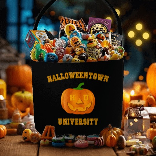 Halloweentown University Pumpkin For Treat Or Tric Fabric Baskets