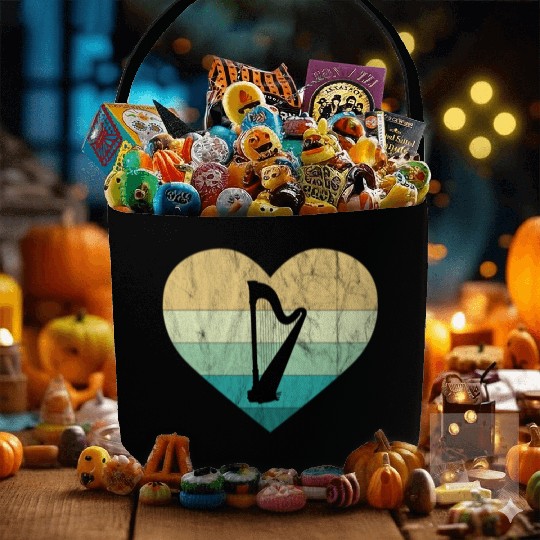 Ireland I Love Irish Harp Fabric Baskets