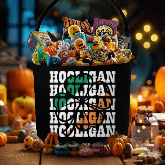 Hooligan Irish Flag Clover Leaf Fabric Baskets