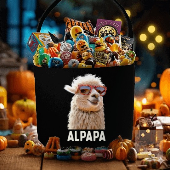 Alpaca Papa Alpapa Lama Dad Alpaca Fathers Day Fabric Baskets