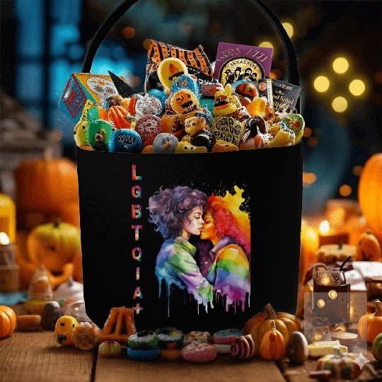 LGBTQIA+ Loved Girls Design Fabric Baskets