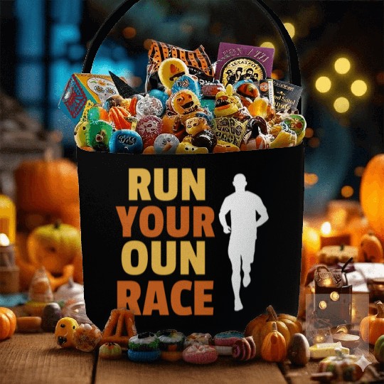 Run your own race, Race walking Fabric Baskets