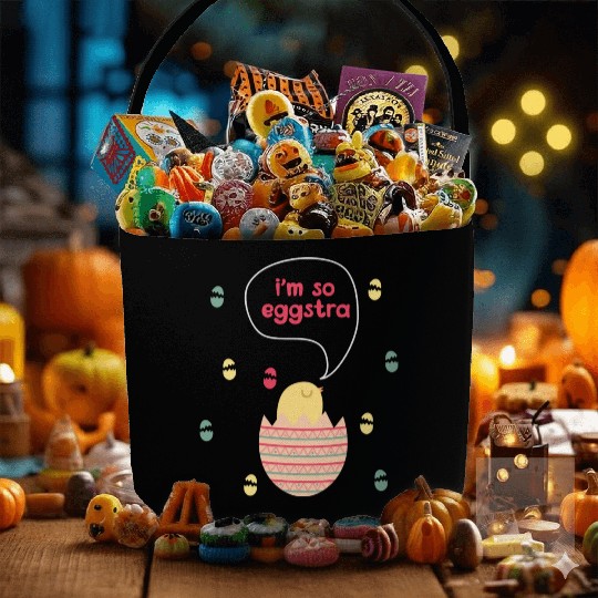 I m So Eggstra Spring Chick Easter Sunday Easter Fabric Baskets