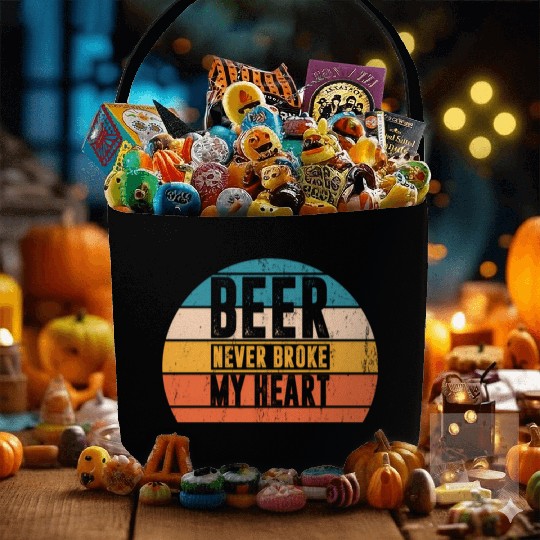 Drinkings Beer Never Broke My Heart Fabric Baskets