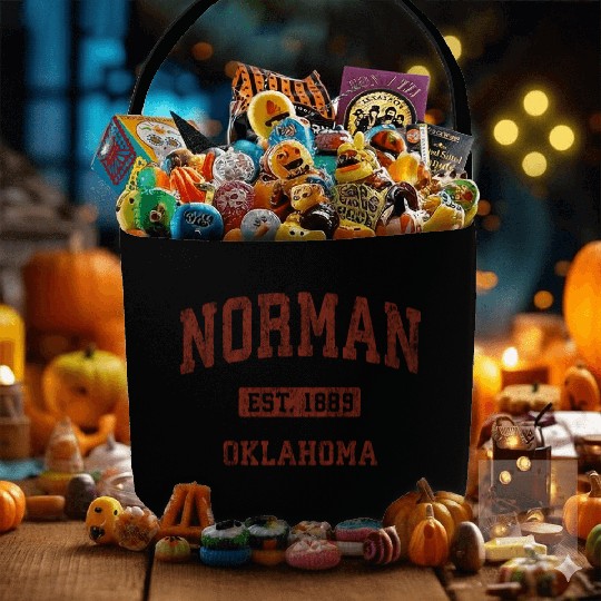 Norman Oklahoma Ok Athletic Sports Fabric Baskets