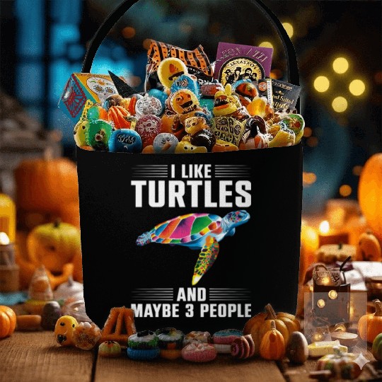 Sea Turtle Tortoise I Like Turtles Fabric Baskets