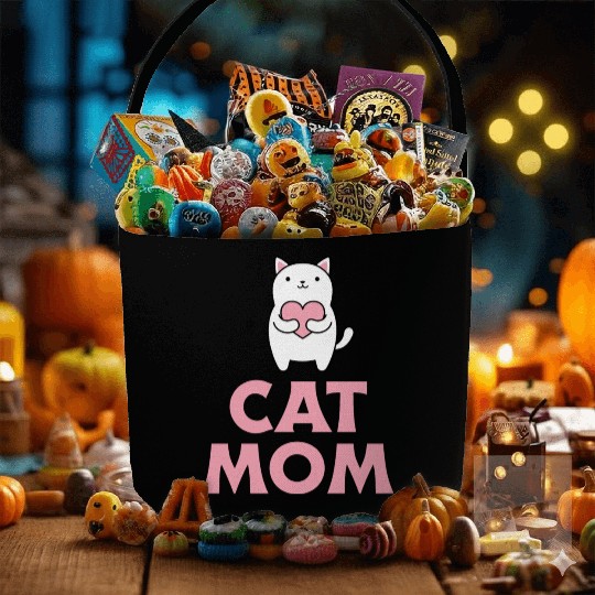 Cat Mom Fabric Baskets