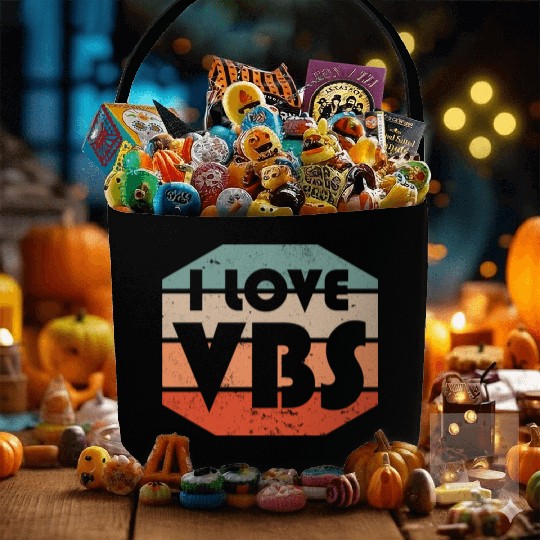 I Love VBS Summer Camp Vacation Bible School Crew Fabric Baskets