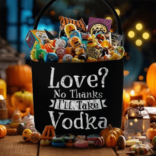 Love, No Thanks, I'll Take Vodka 3 Fabric Baskets