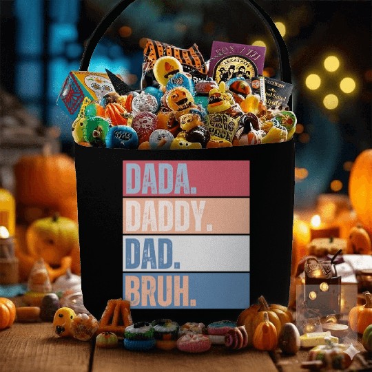 Dada Daddy Dad Bruh Fathers Day Vintage Funny Fabric Baskets