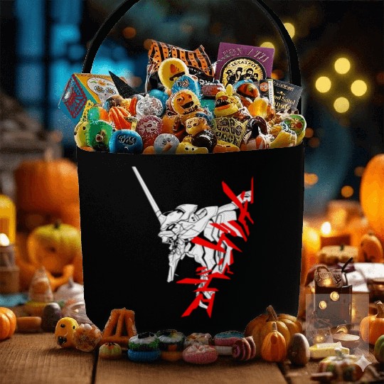 eva is angry Fabric Baskets